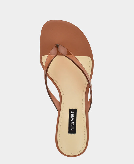 
Jelly Thong Heeled Sandal in BROWN view 2