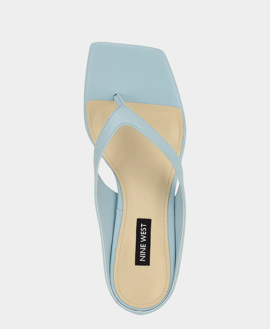
Thong Heeled Sandal in LIGHT BLUE view 2
