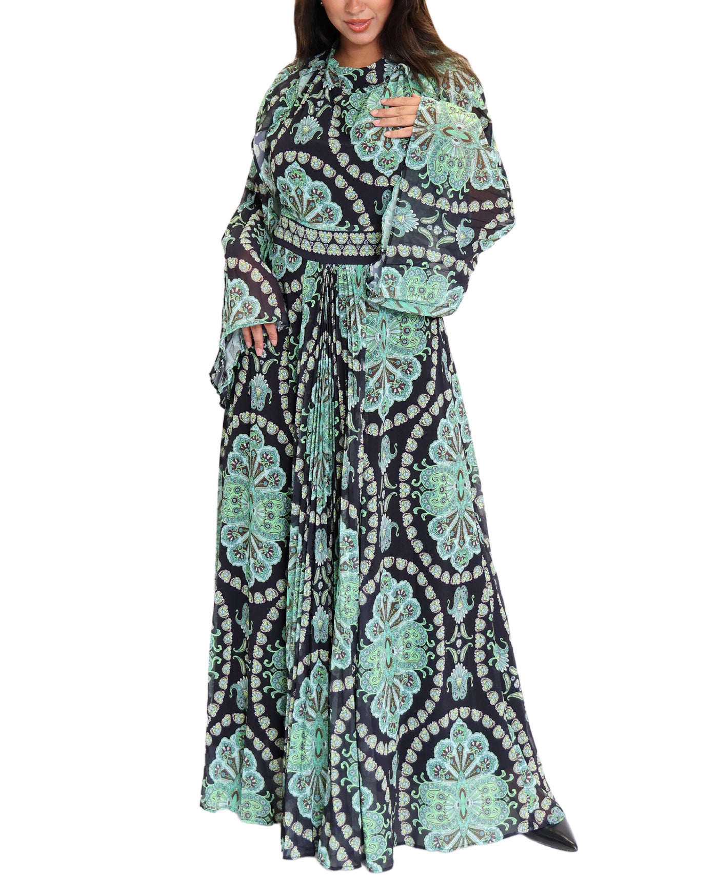 Abstract Print Maxi Dress image 1