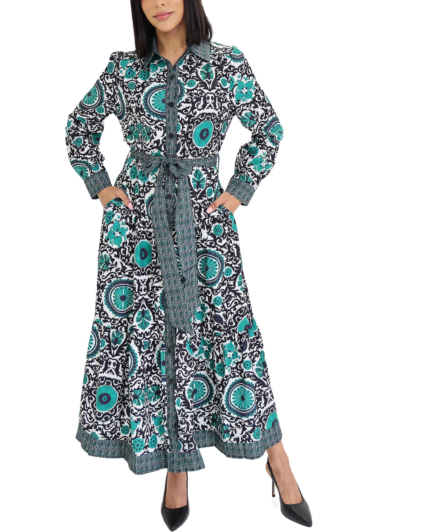 Printed Maxi Dress view 1