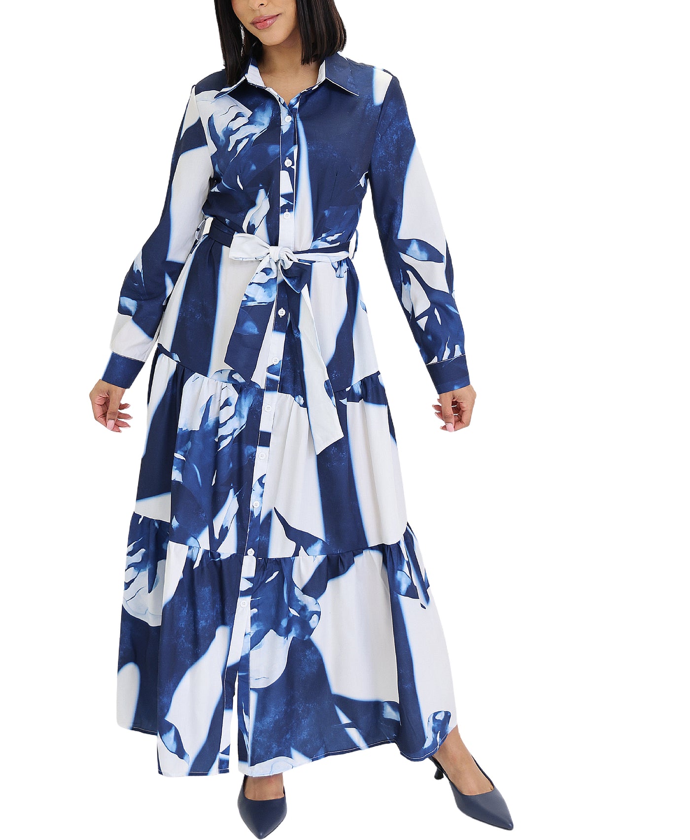 Tiered Printed Maxi Dress view 1