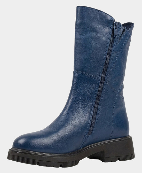 
Leather Boot in BLUE view 2