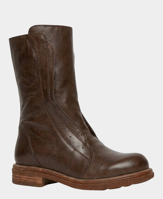 
Leather Perforated Boot in BROWN view 1