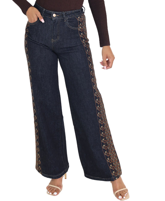 Jeans w/ Embroidered Detail view 