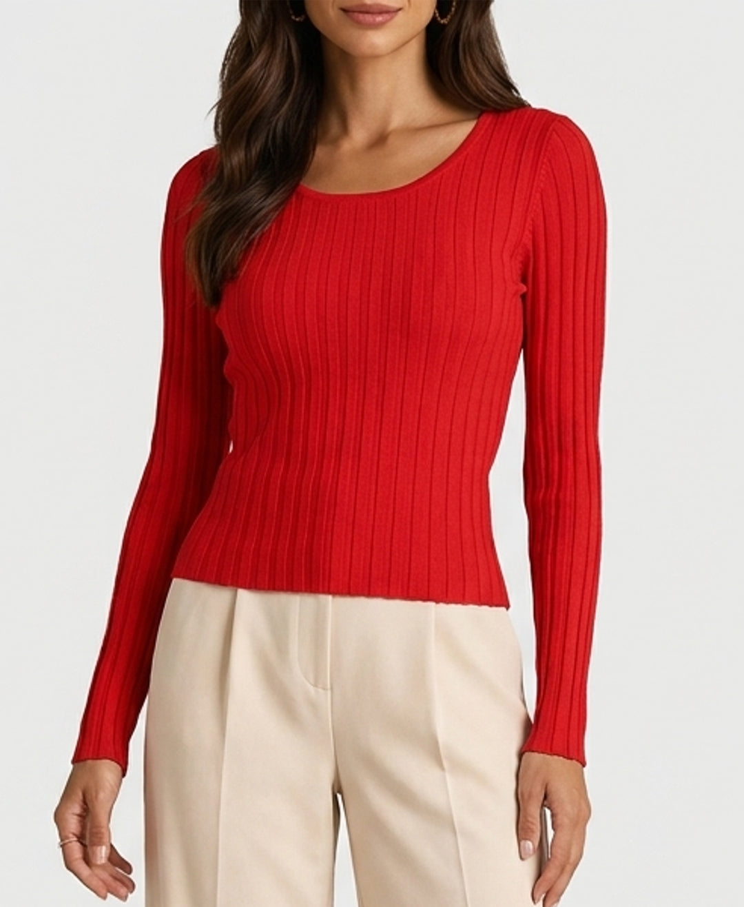 Ribbed Knit Top – FOX'S - Online
