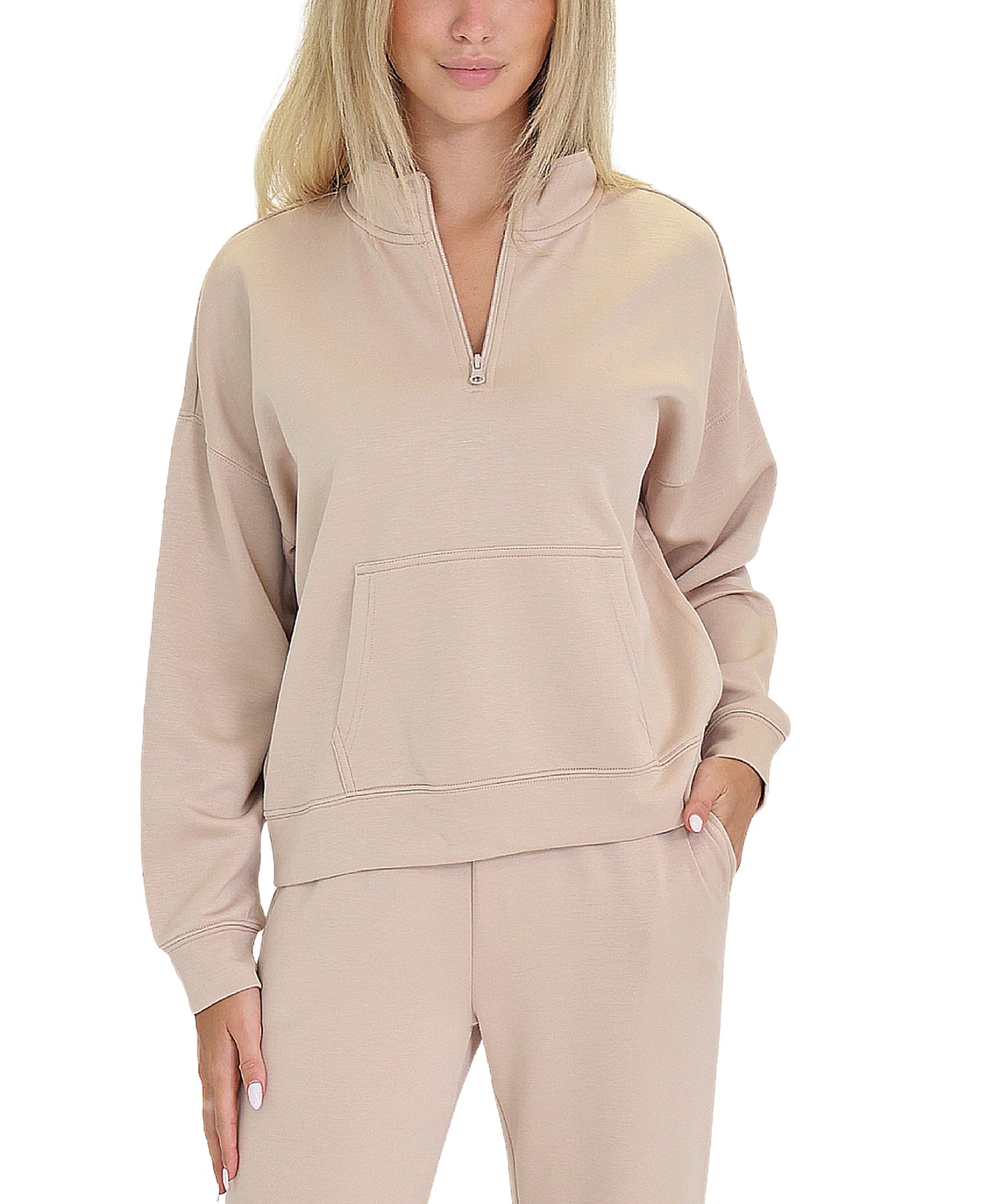 Cloud Fleece Quarter Zip Top view 1