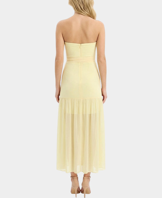 Strapless Mesh Maxi Dress view 2