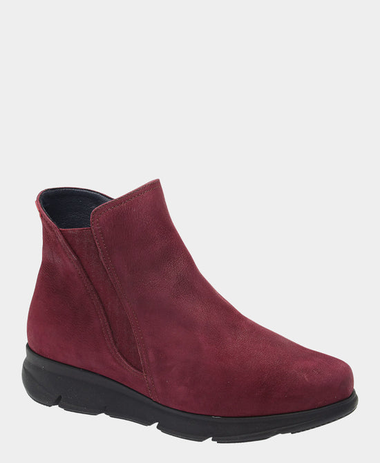 
Suede Bootie in BURGUNDY view 1