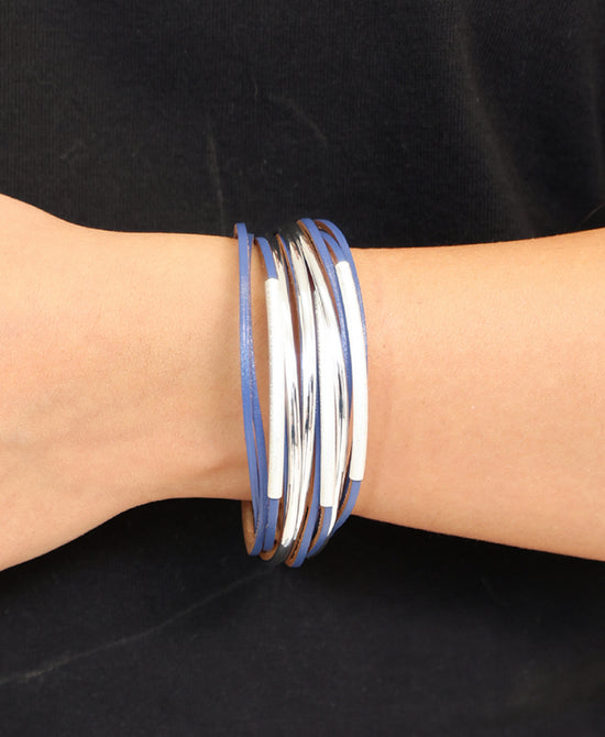 Leather Multi Strand Bracelet view 