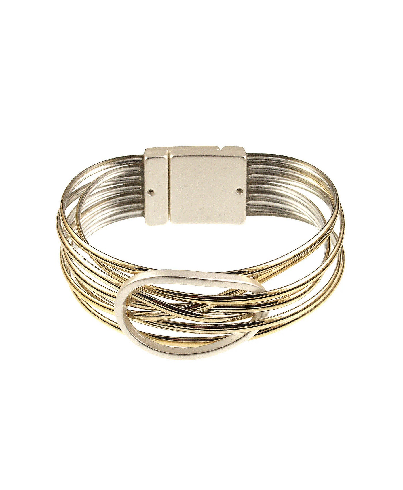 Multi Strand Bracelet w/ Oval Disc view 1