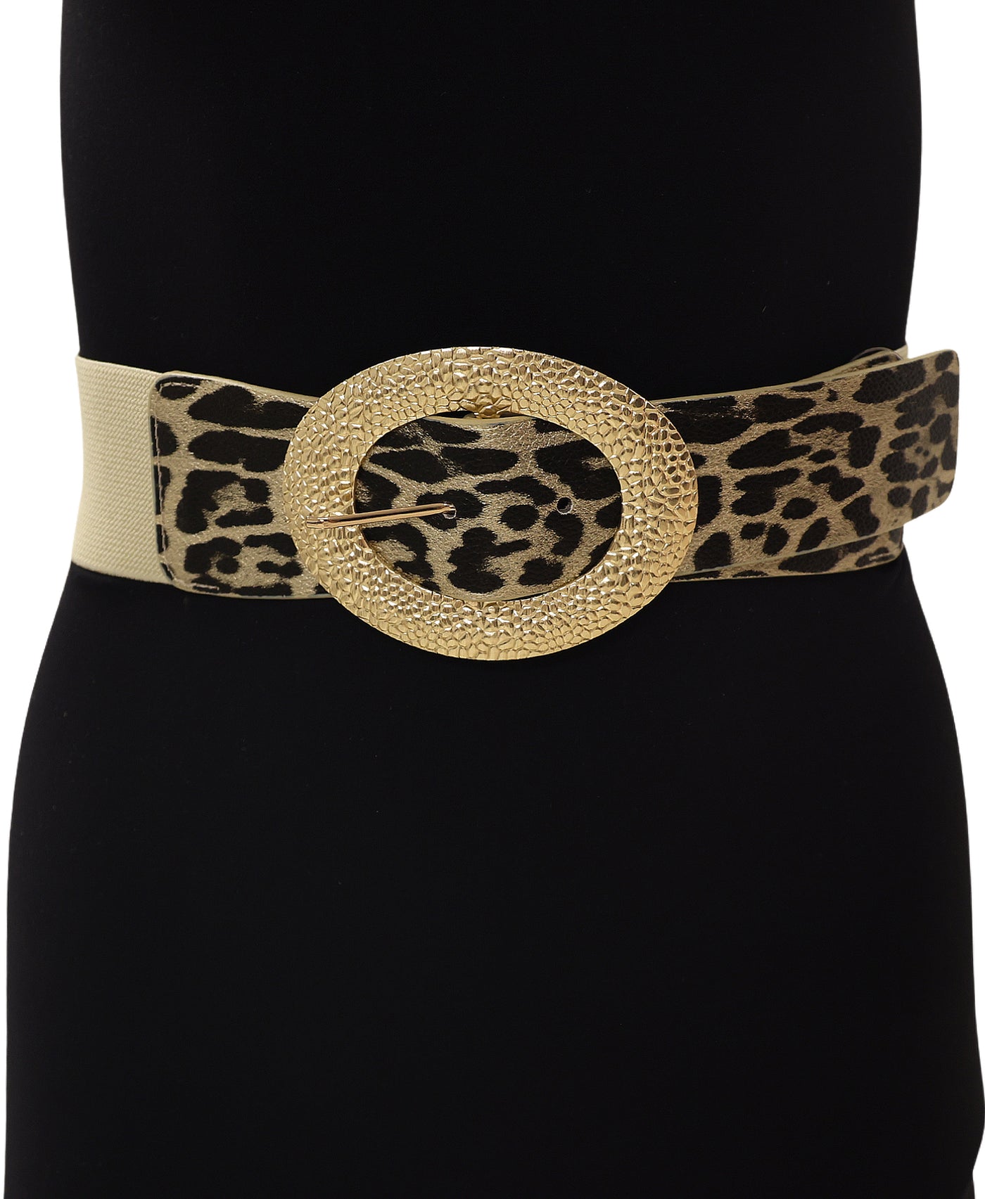 Leopard Print Buckle Belt view 1