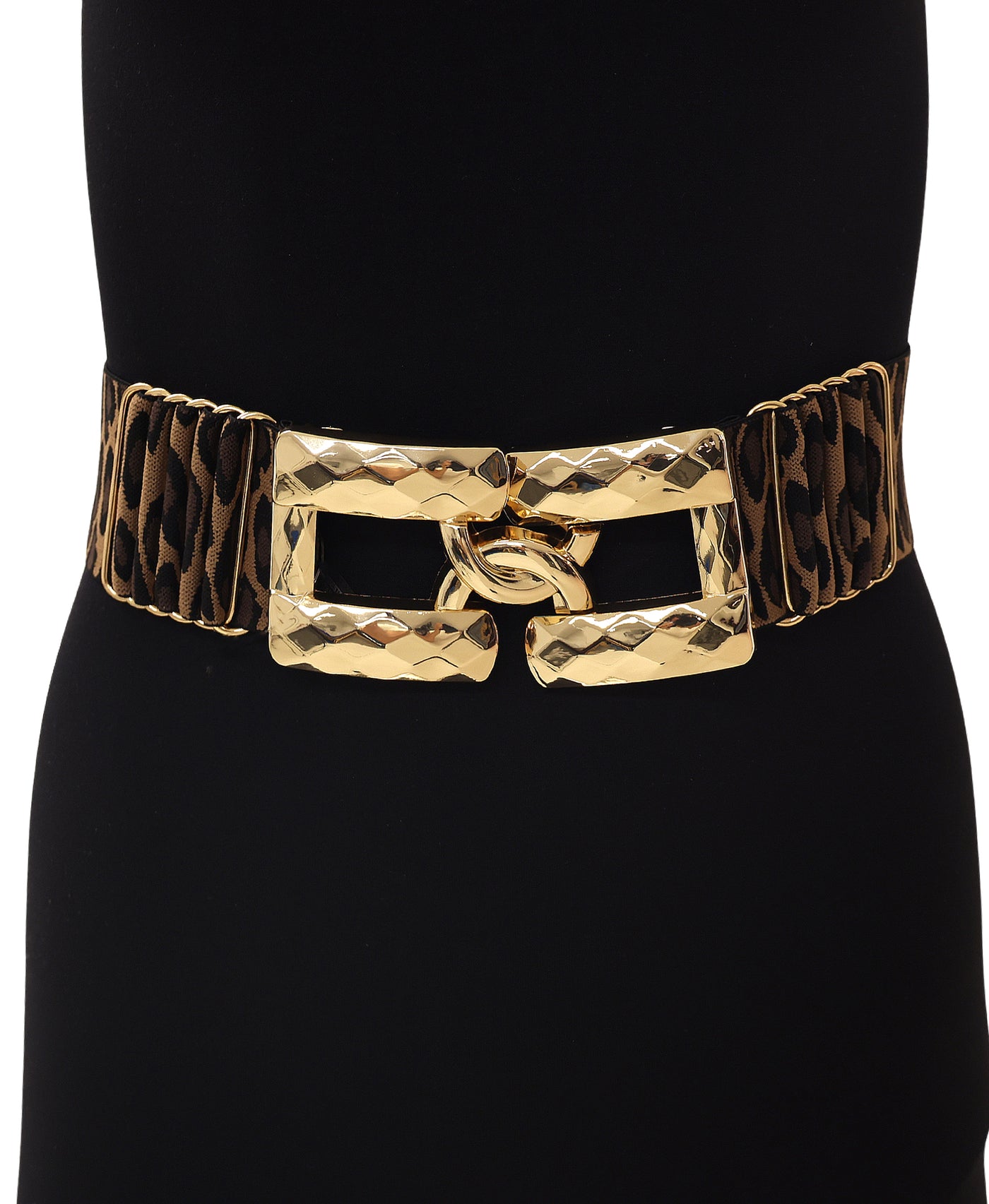 Animal Print Square Buckle Belt view 1