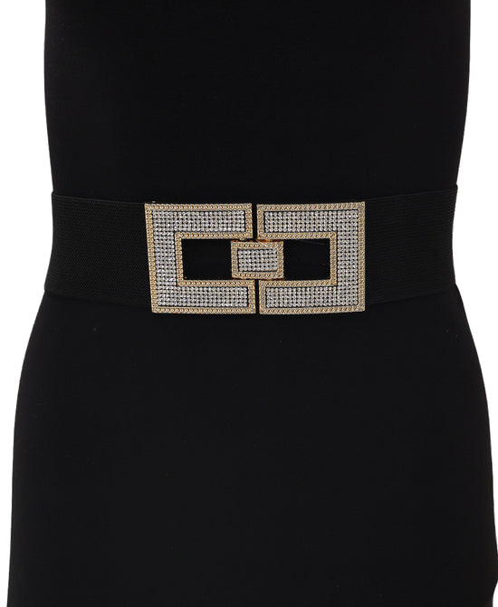 Crystal Square Buckle Belt view 
