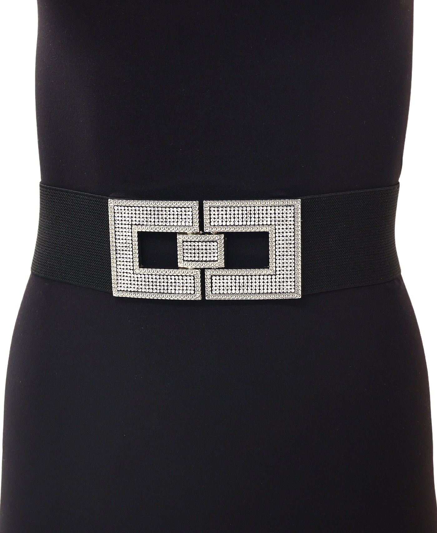 Crystal Square Buckle Belt view 1