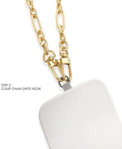 Long Two Tone Paperclip Cell Phone Chain image 3