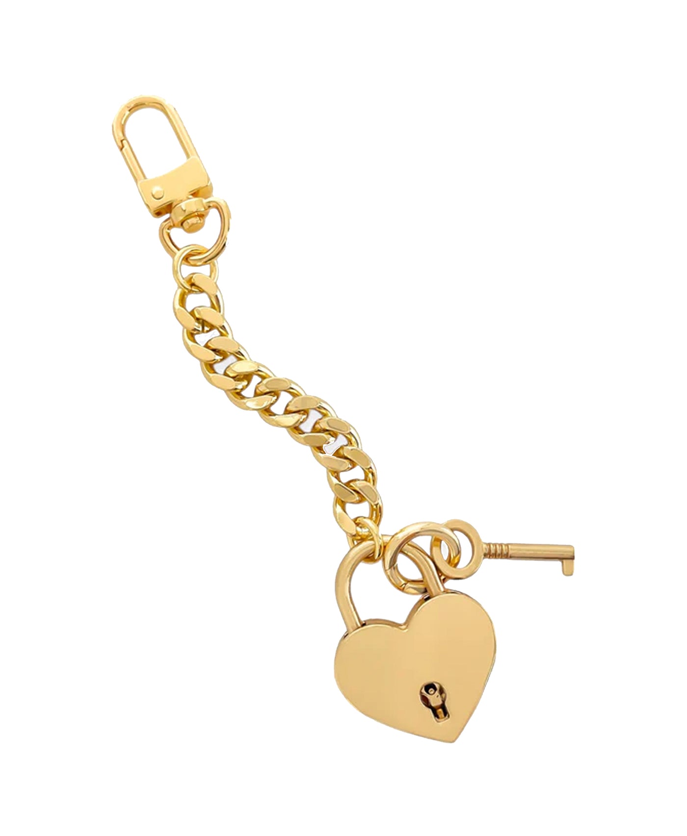 Heart w/ Key Bag Charm view 1