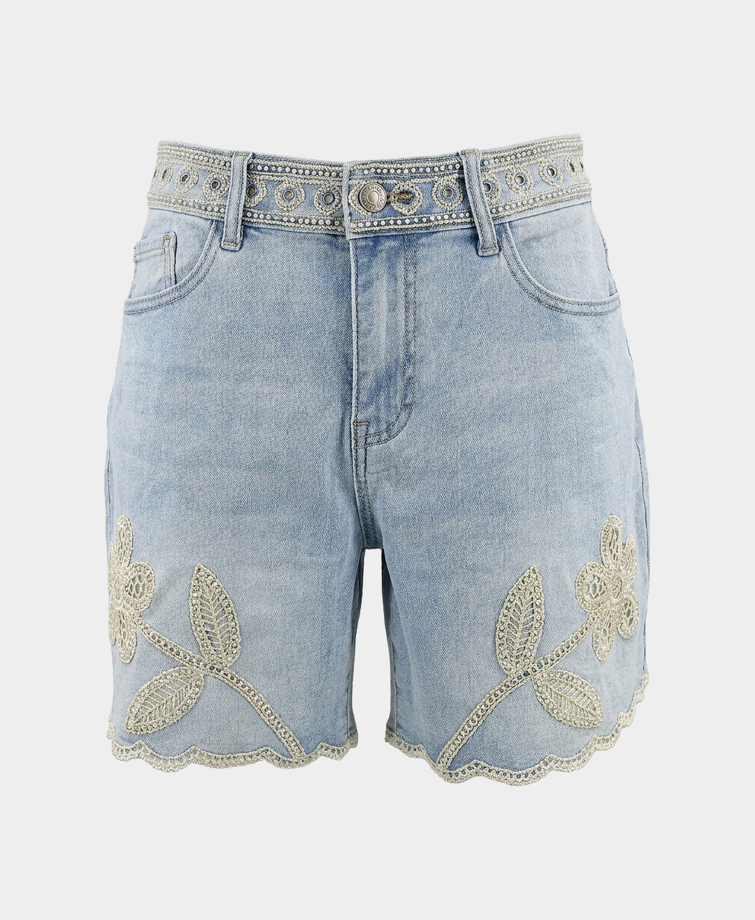 Twinkle Wool Boucle Shorts 新品 Shorts w/ Crochet Embroidered Detail – FOX'S - Online