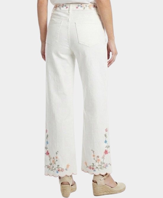
Embroidered Jeans in WHITE view 2