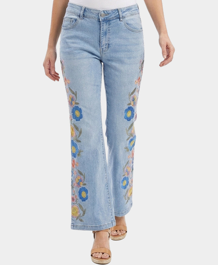 Embroidered Jeans – FOX'S - Online
