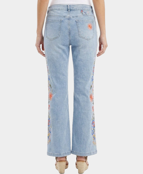 
Embroidered Jeans in MEDIUM WASH view 2