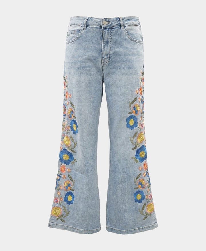Embroidered Jeans – FOX'S - Online