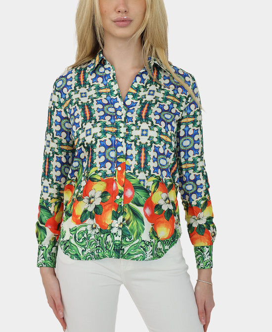 Tile Print Blouse view 