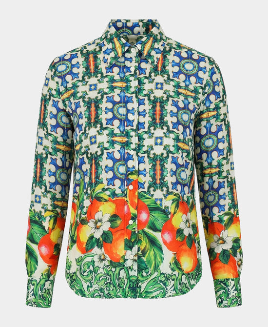 Tile Print Blouse view 