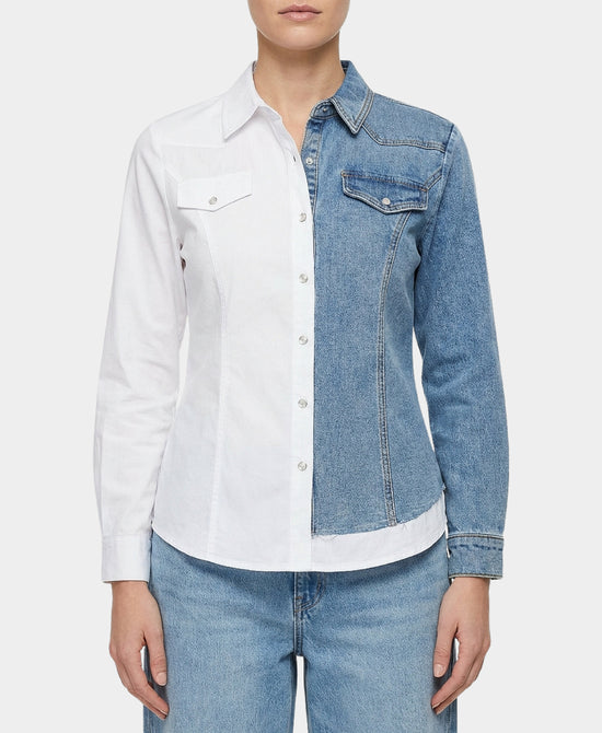 Denim Combo Shirt view 
