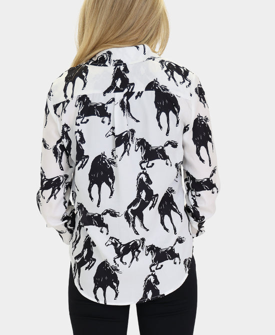 Horse Print Blouse view 
