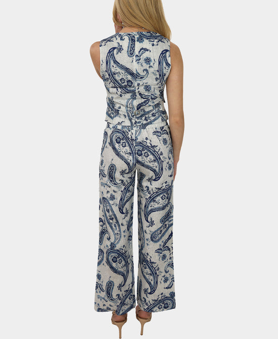 Paisley Print Vest view 