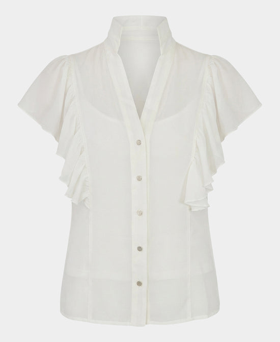 Chiffon Ruffle Blouse view 