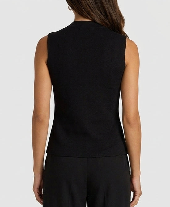 
Knit Band Vest in BLACK view 2