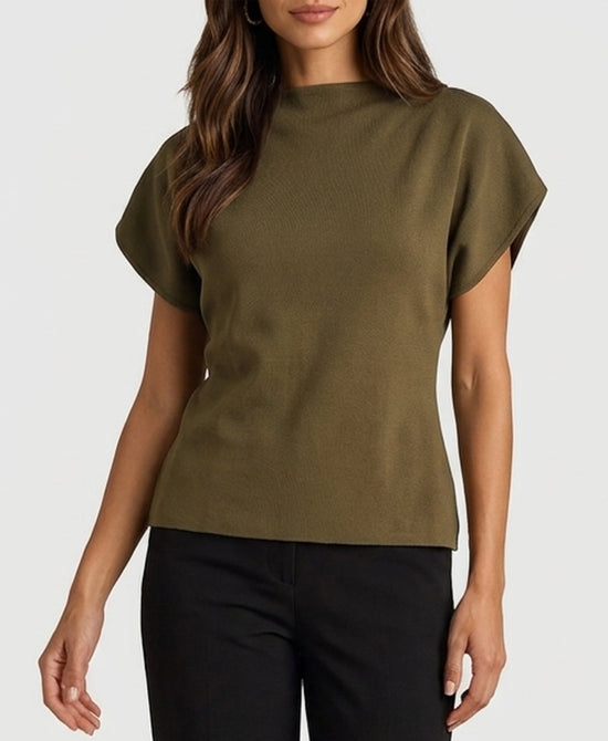 
Knit Top w/ Slit Sleeves in OLIVE view 1
