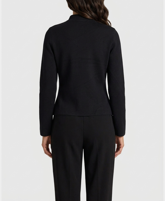 
Knit Military Jacket in BLACK view 2