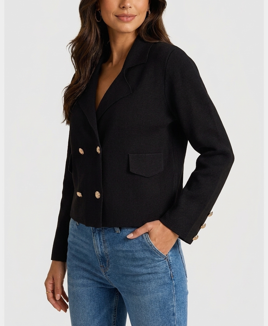 
Knit Blazer in BLACK view 1