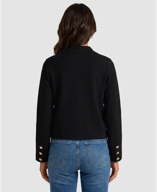 
Knit Blazer in BLACK view 2
