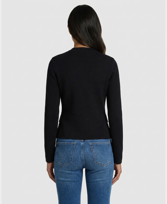 
Knit Band Jacket in BLACK view 2