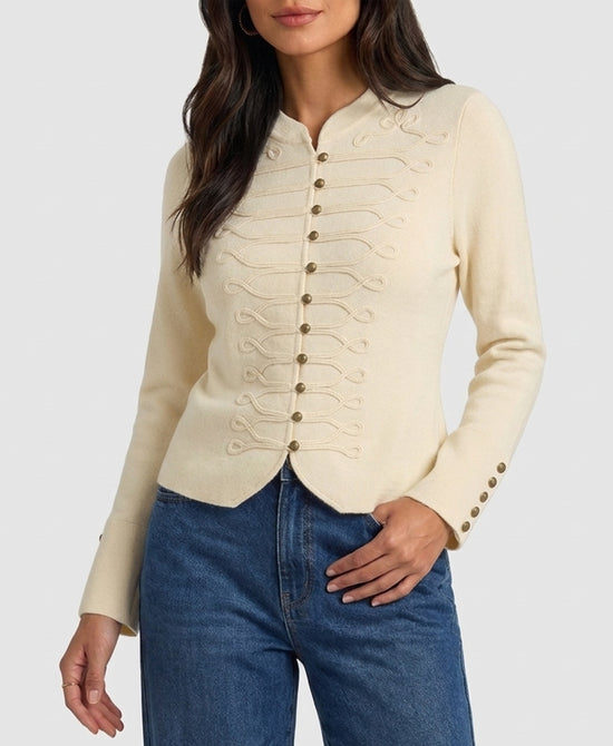 
Knit Band Jacket in CREAM view 1