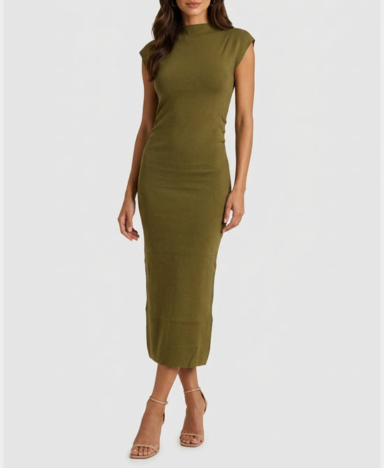 
Knit Maxi Dress in GREEN view 1