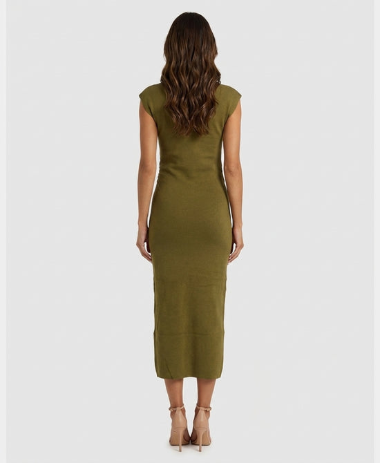 
Knit Maxi Dress in GREEN view 2