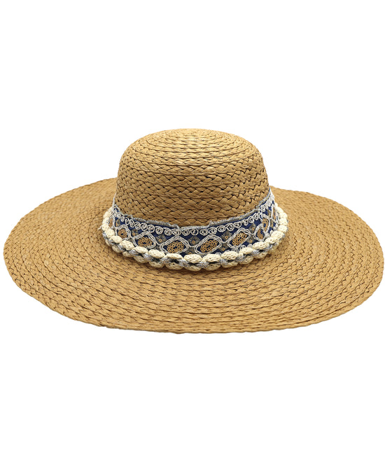 Embroidered Trim Hat view 
