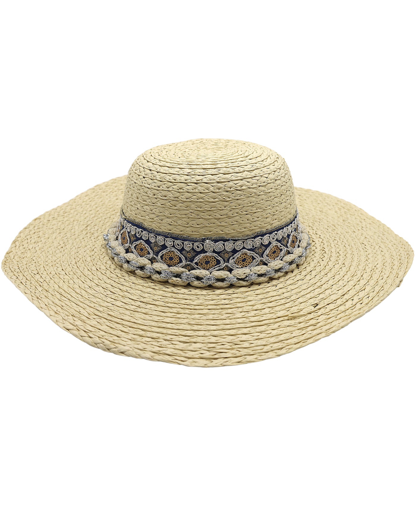 Embroidered Trim Hat view 1