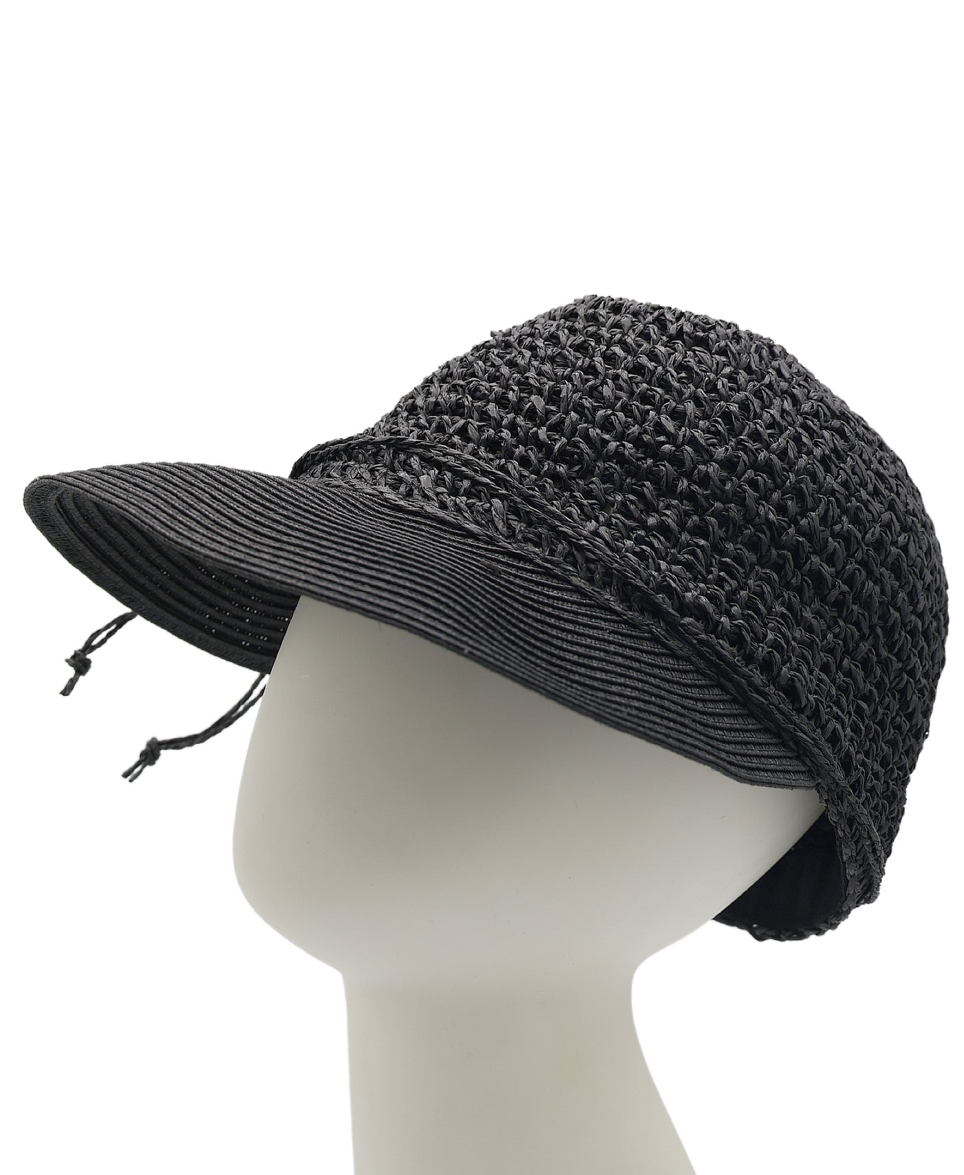 Paper Crochet Hat w/ Tie view 1