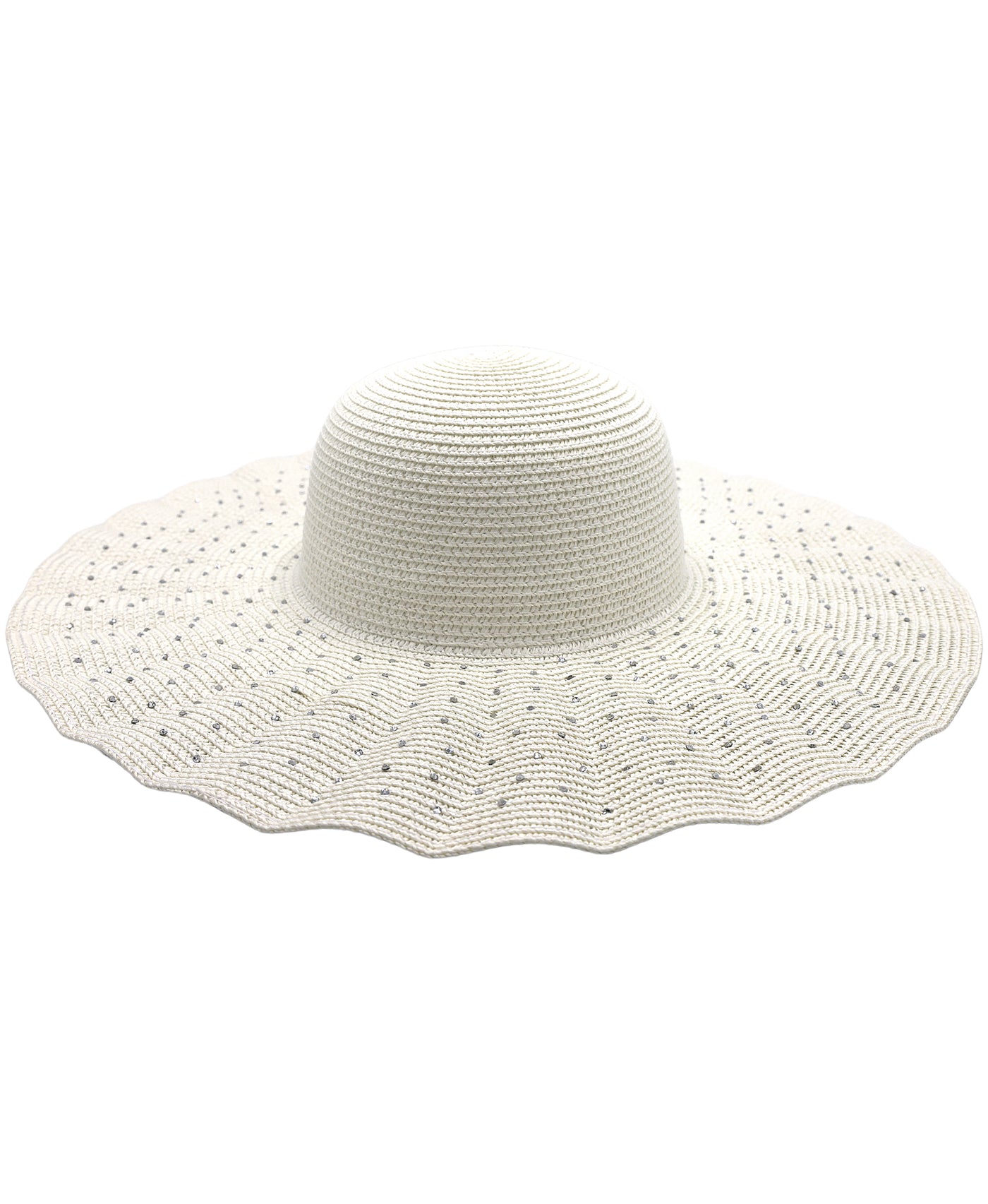 Rhinestone Pleated Hat view 1