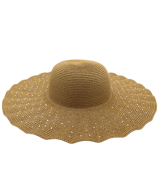 Rhinestone Pleated Hat view 