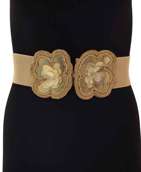 Double Flower Stretch Belt view 