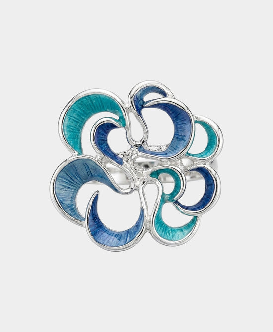 
Flower Ring in BLUE view 2