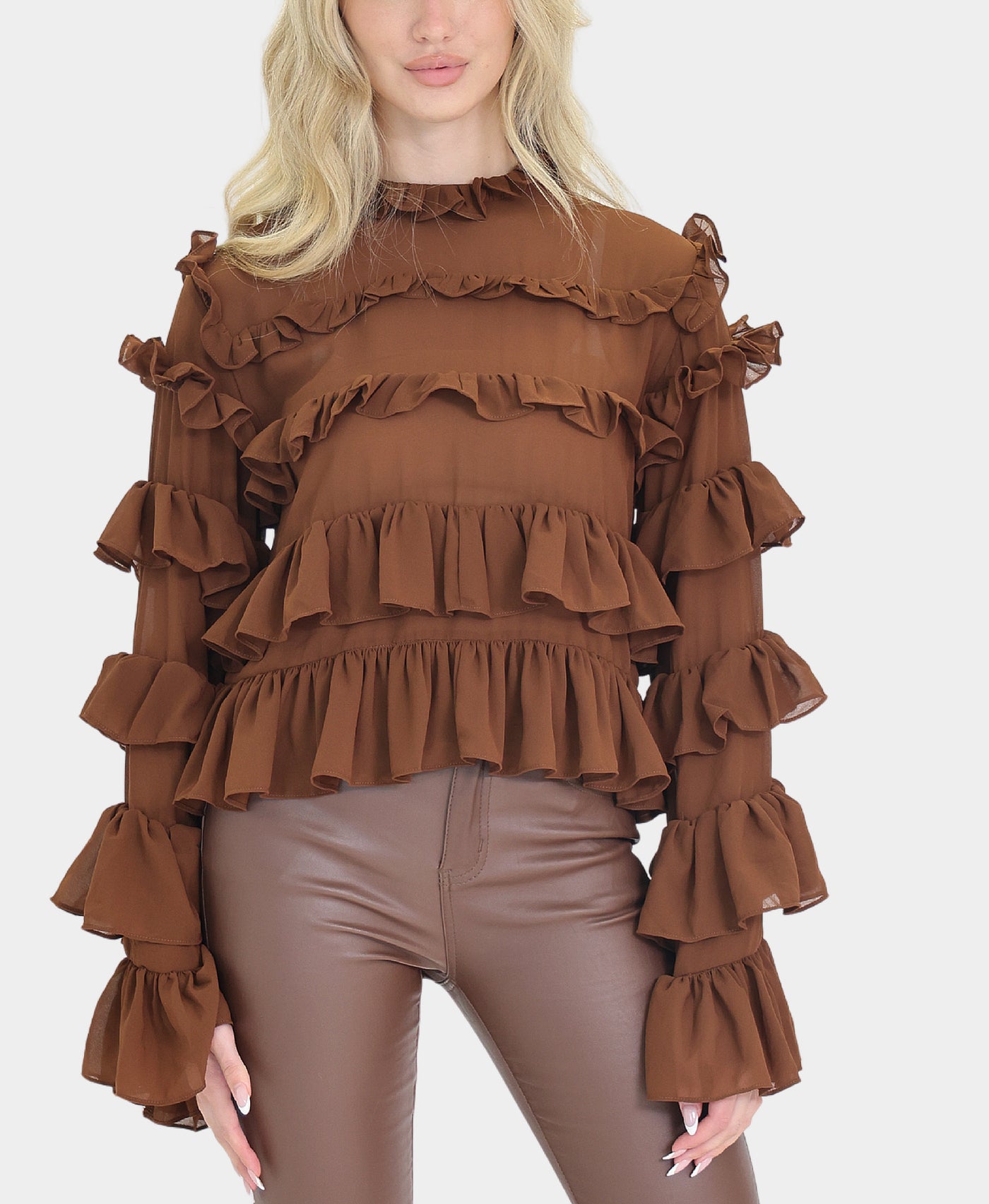 Tiered Ruffle Blouse view 1