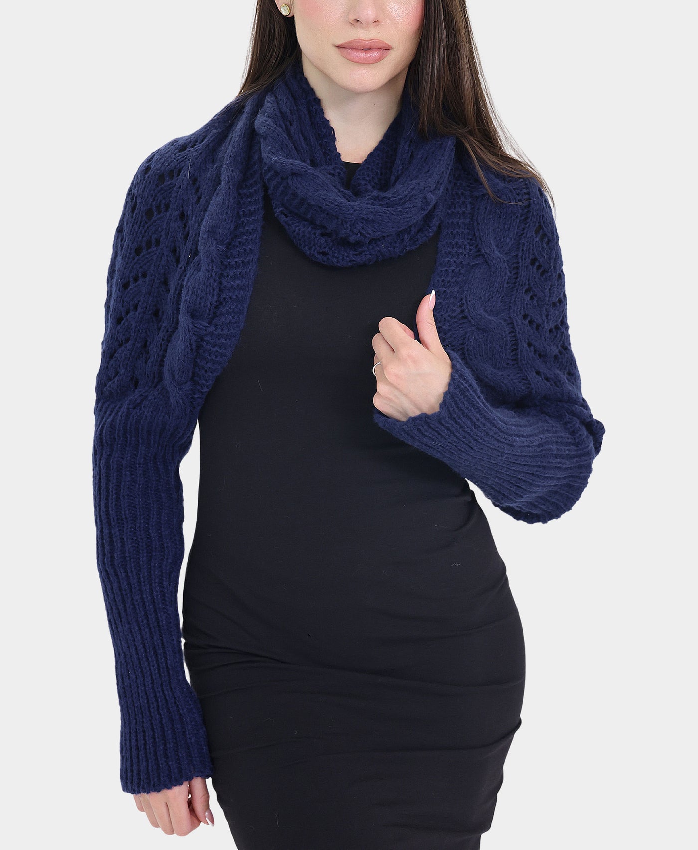 Bolero Sweater & Scarf Combo view 1