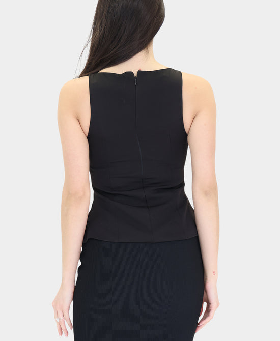 Top w/ Crystal Button Detail view 